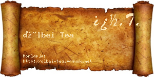 Ölbei Tea névjegykártya